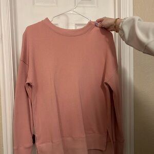 Time and Tru Dusty Rose Knit Top